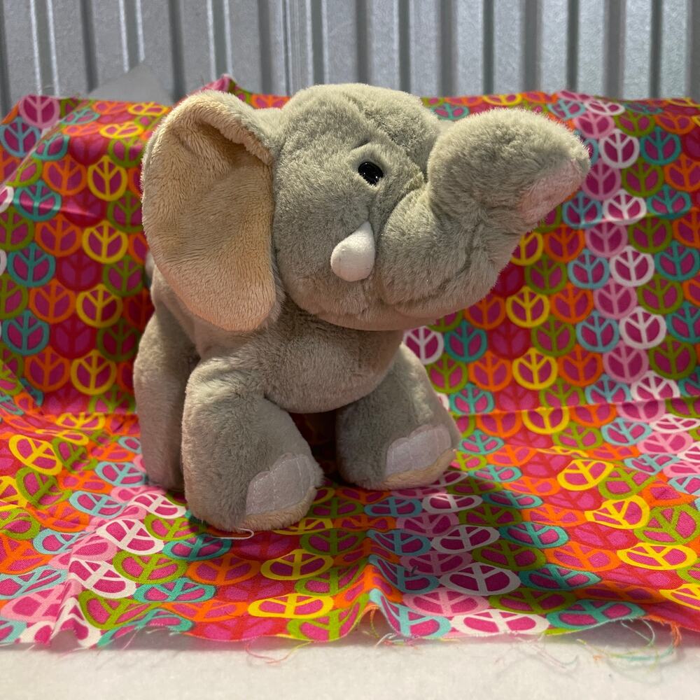 Grey Velvety Elephant HM167 No Code Webkinz Plush by Ganz